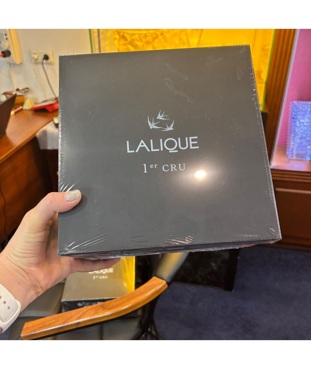 LALIQUE Белый хрустальный бокал для вина, фото 4