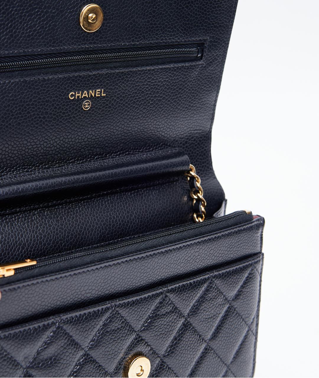 CHANEL Черная кожаная сумка через плечо, фото 4