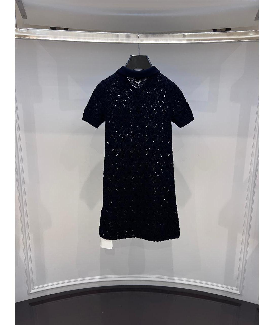 CELINE Черное хлопковое повседневное платье, фото 3