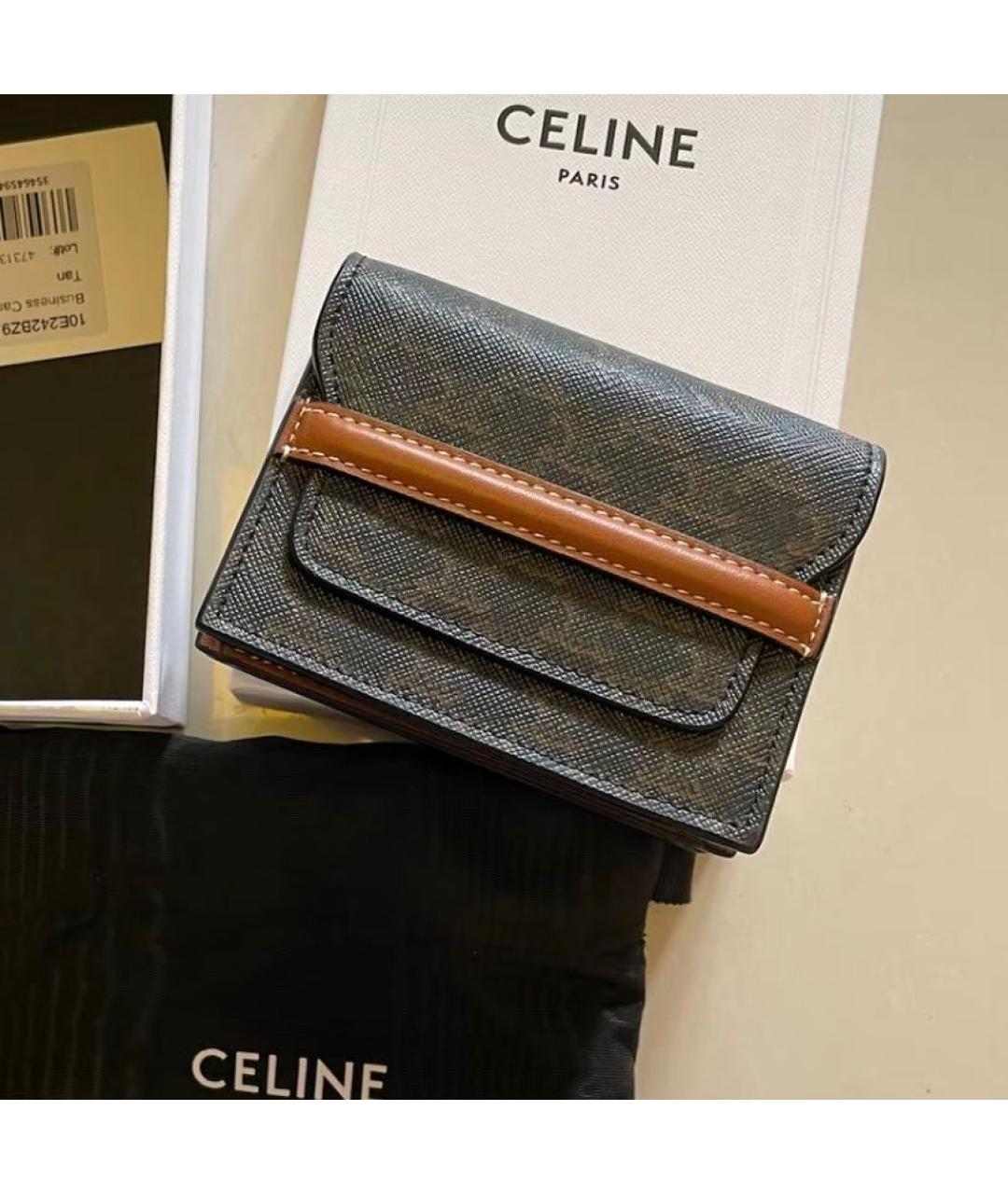 CELINE Черный кошелек, фото 4