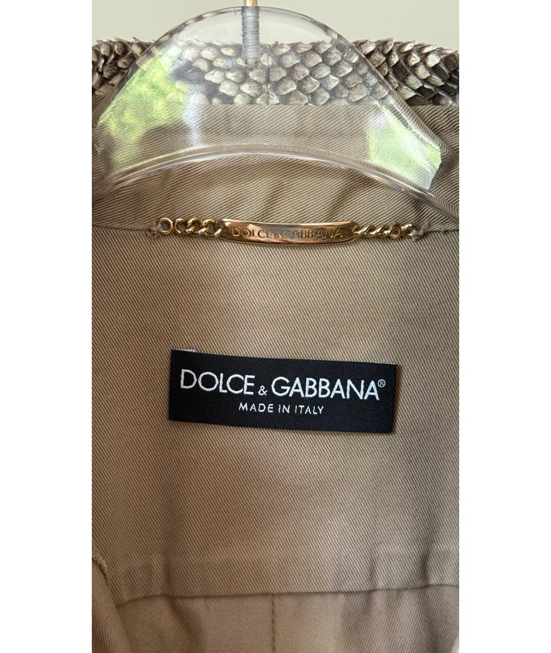 DOLCE&GABBANA Бежевый жакет/пиджак, фото 9
