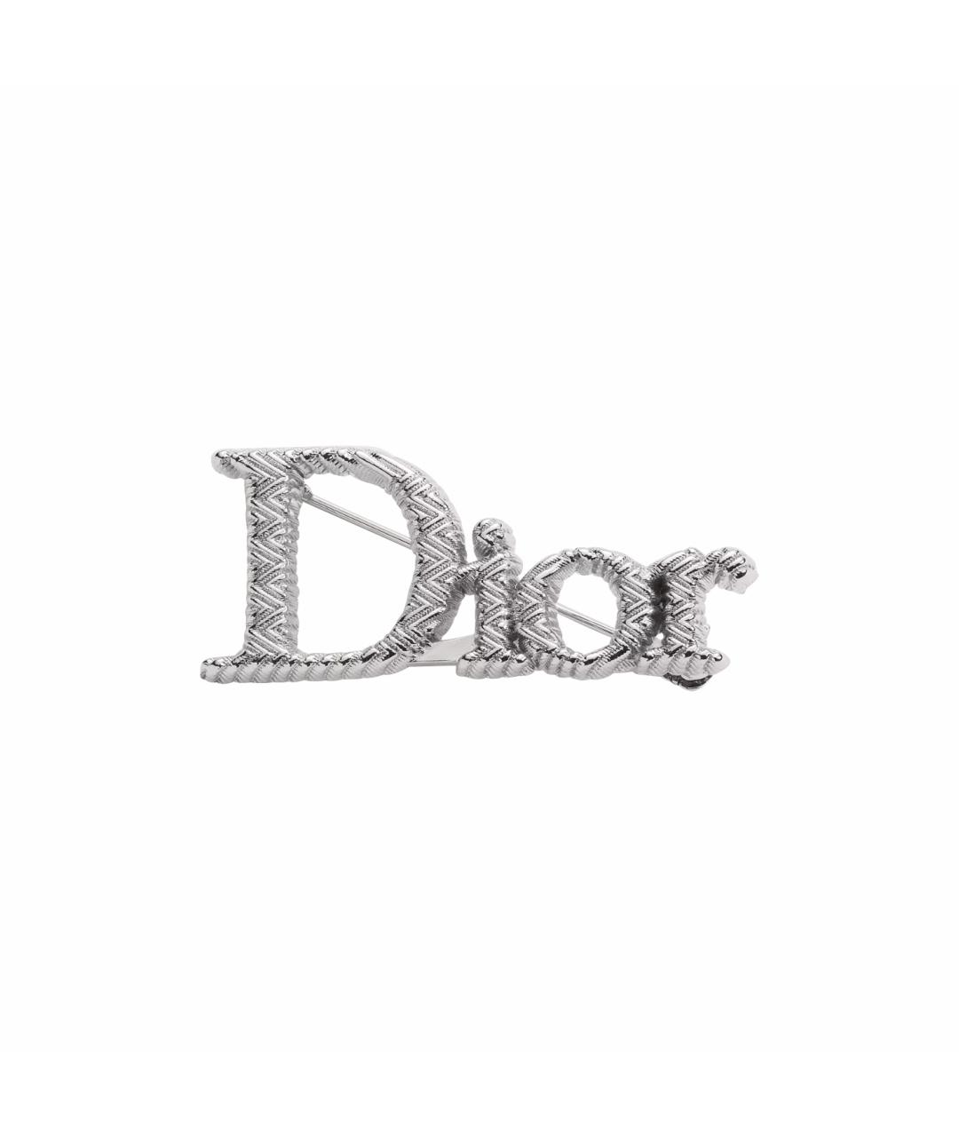 CHRISTIAN DIOR Серебряная металлическая булавка / брошь, фото 1