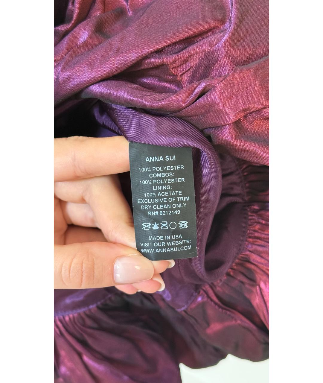 ANNA SUI Мульти юбка миди, фото 7