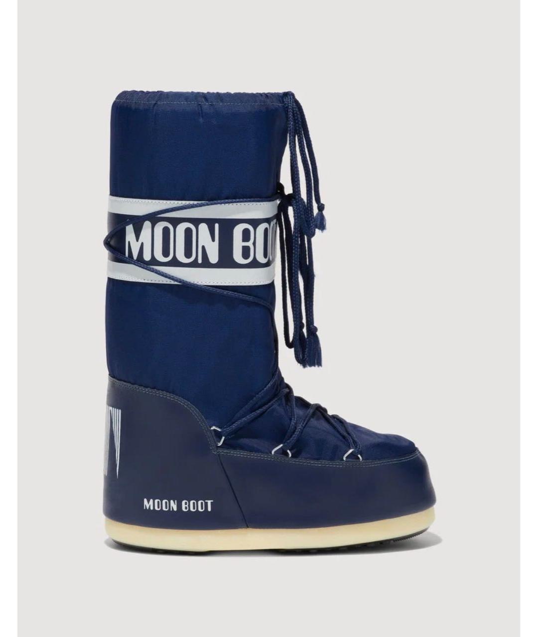 MOON BOOT Синие сапоги, фото 6