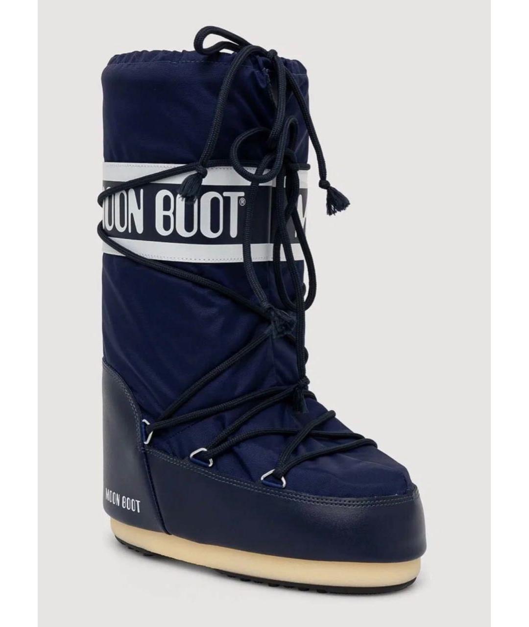 MOON BOOT Синие сапоги, фото 4