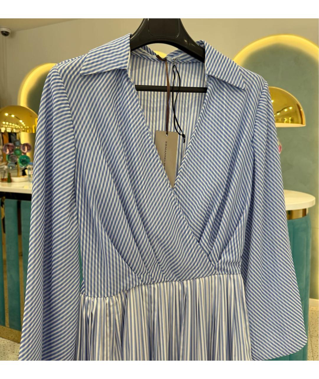 ERMANNO SCERVINO Голубое повседневное платье, фото 3