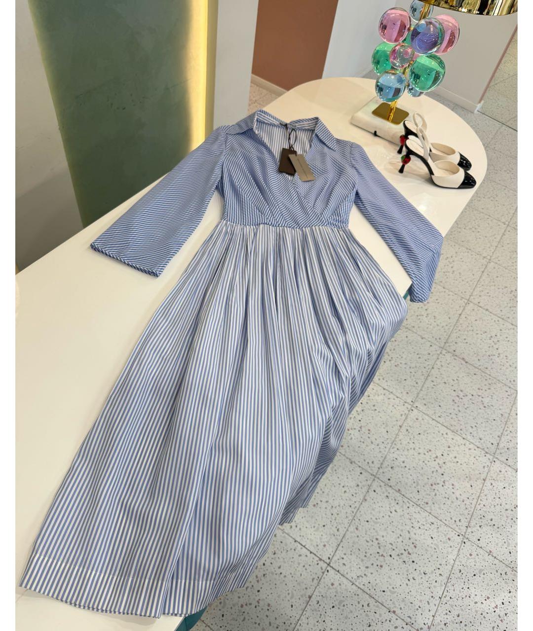 ERMANNO SCERVINO Голубое повседневное платье, фото 4