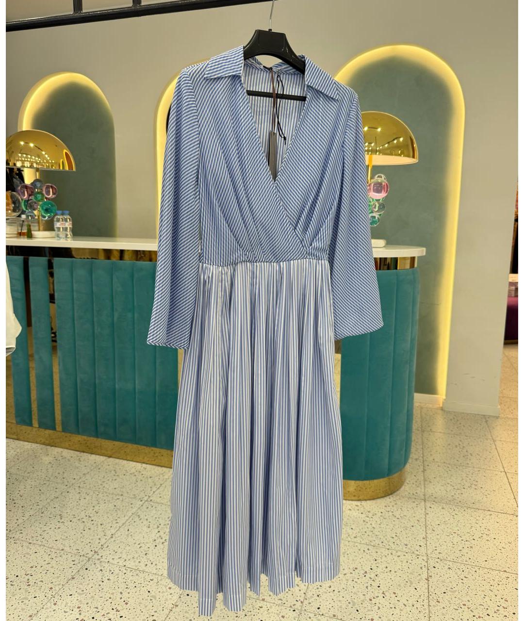 ERMANNO SCERVINO Голубое повседневное платье, фото 6