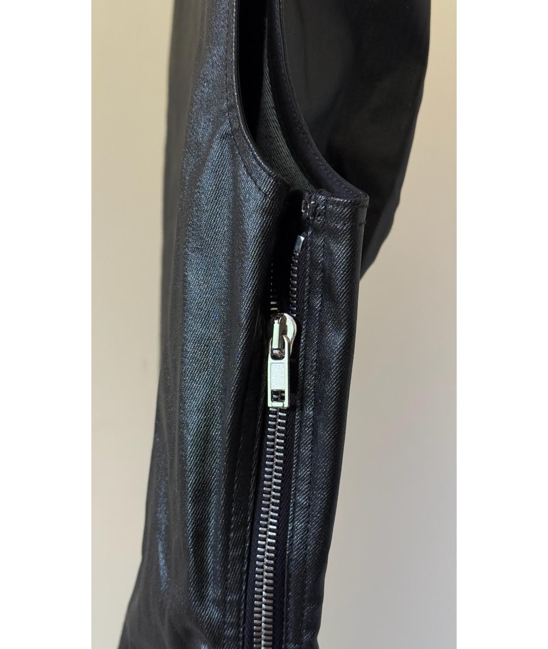 RICK OWENS Черное кожаное вечернее платье, фото 5