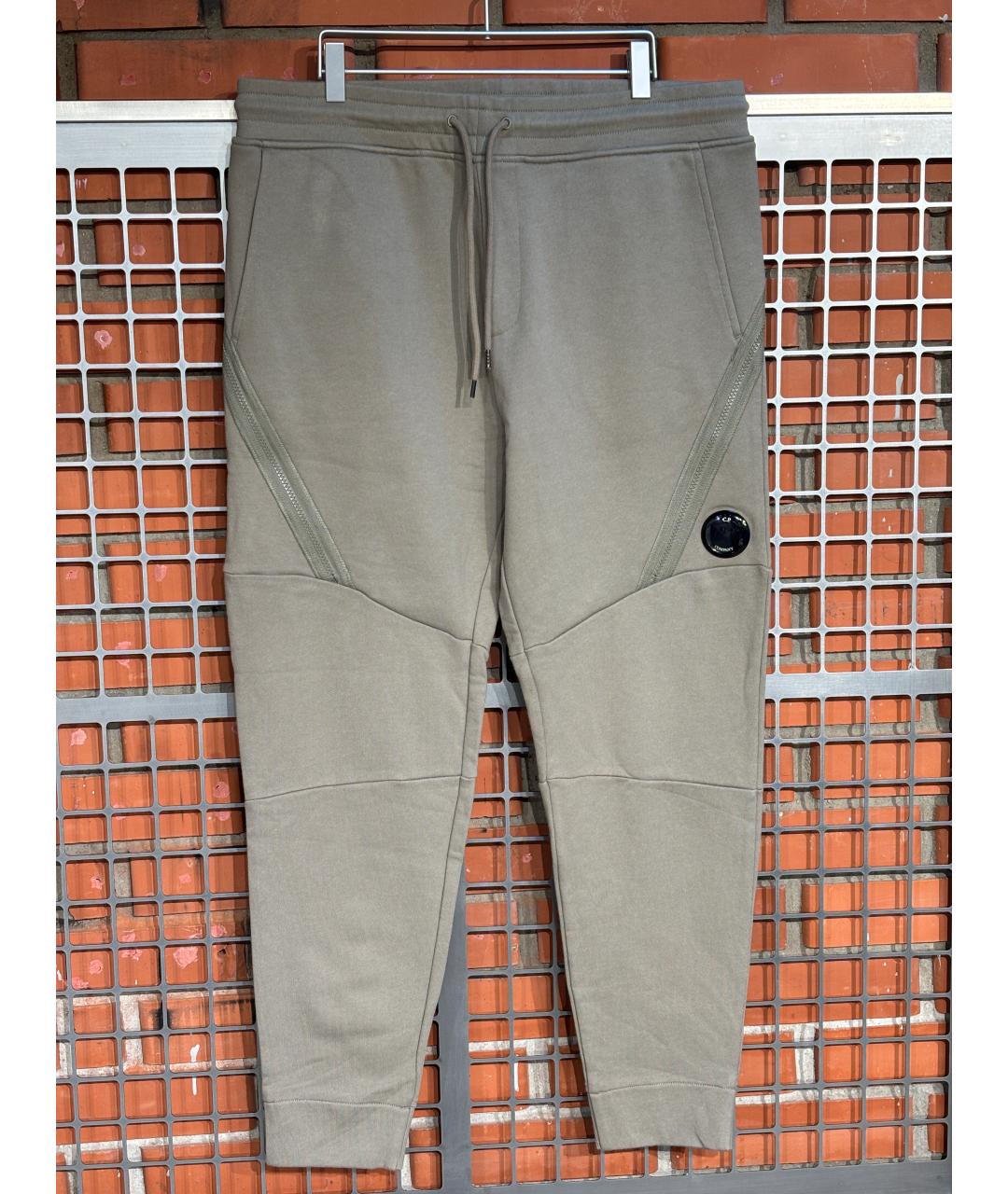 CP COMPANY Бежевые хлопковые повседневные брюки, фото 5