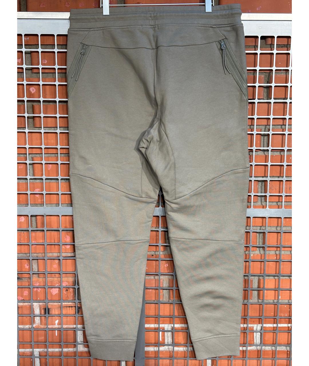 CP COMPANY Бежевые хлопковые повседневные брюки, фото 7