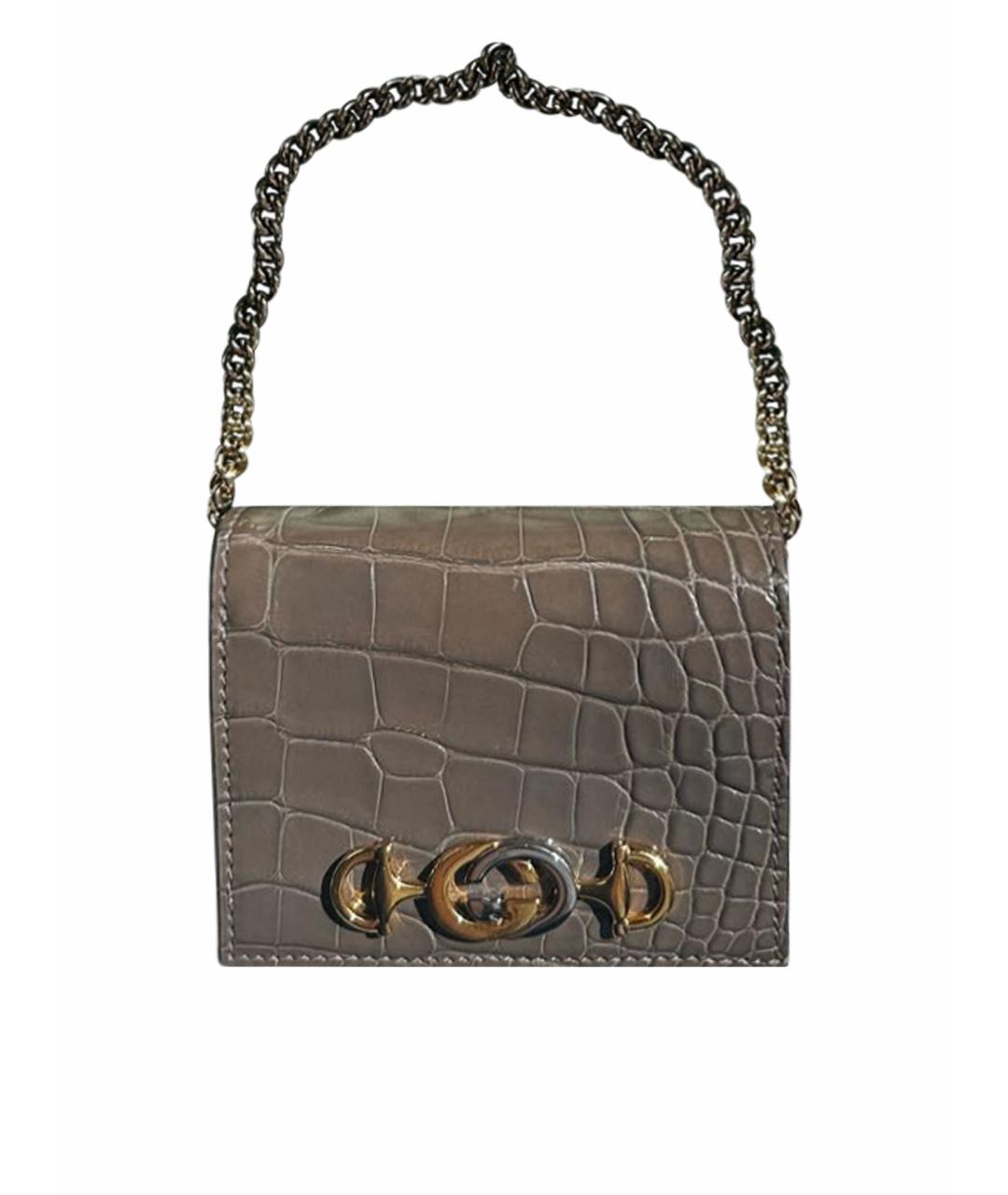 GUCCI Хаки кожаный кошелек, фото 1