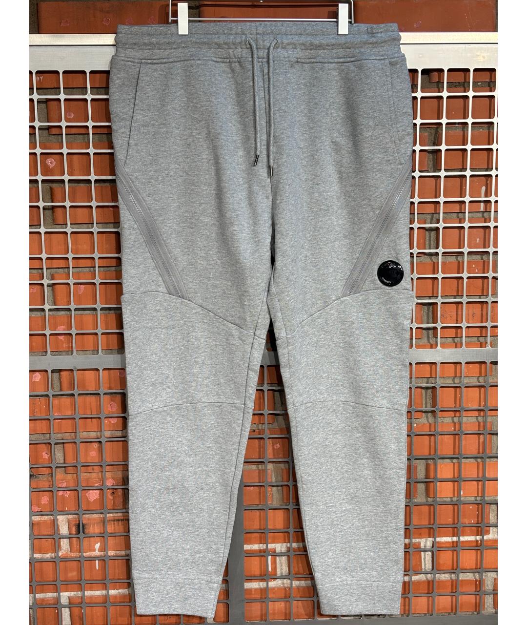 CP COMPANY Серые хлопковые повседневные брюки, фото 5
