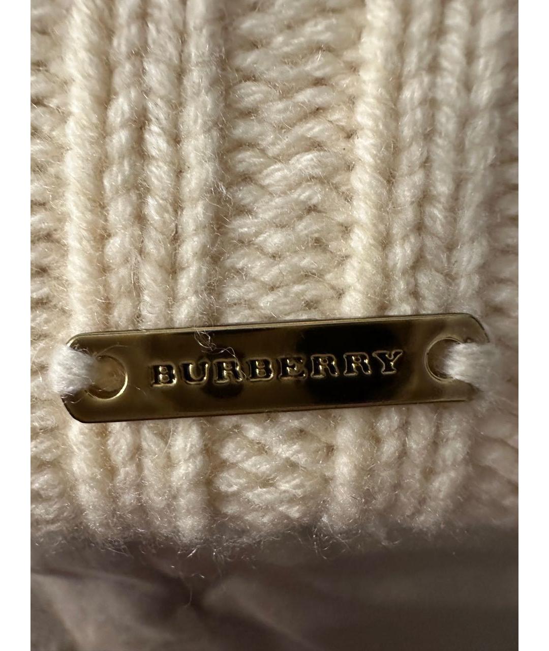 BURBERRY Бежевая шерстяная шапка, фото 3
