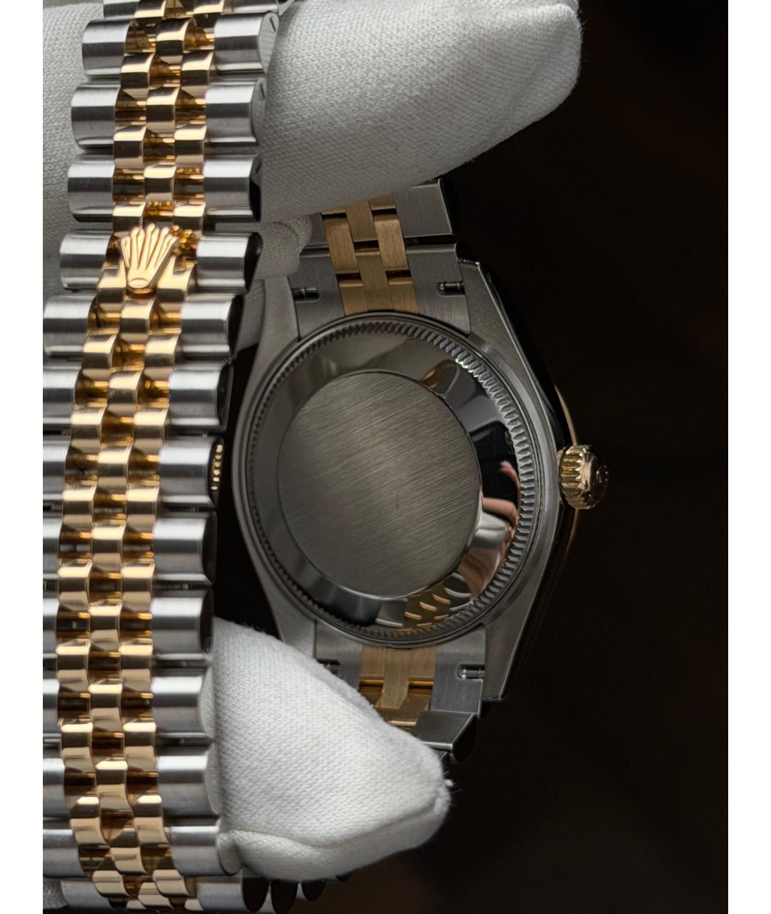 ROLEX Зеленые часы из желтого золота, фото 9