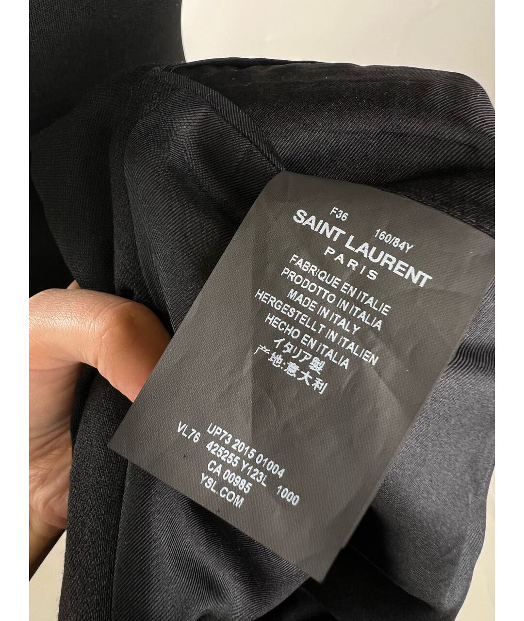 SAINT LAURENT Черный жакет/пиджак, фото 4