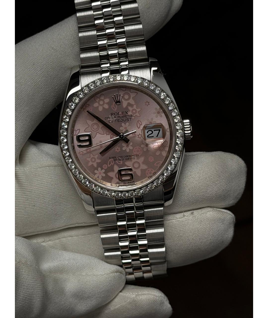 ROLEX Розовые часы, фото 2