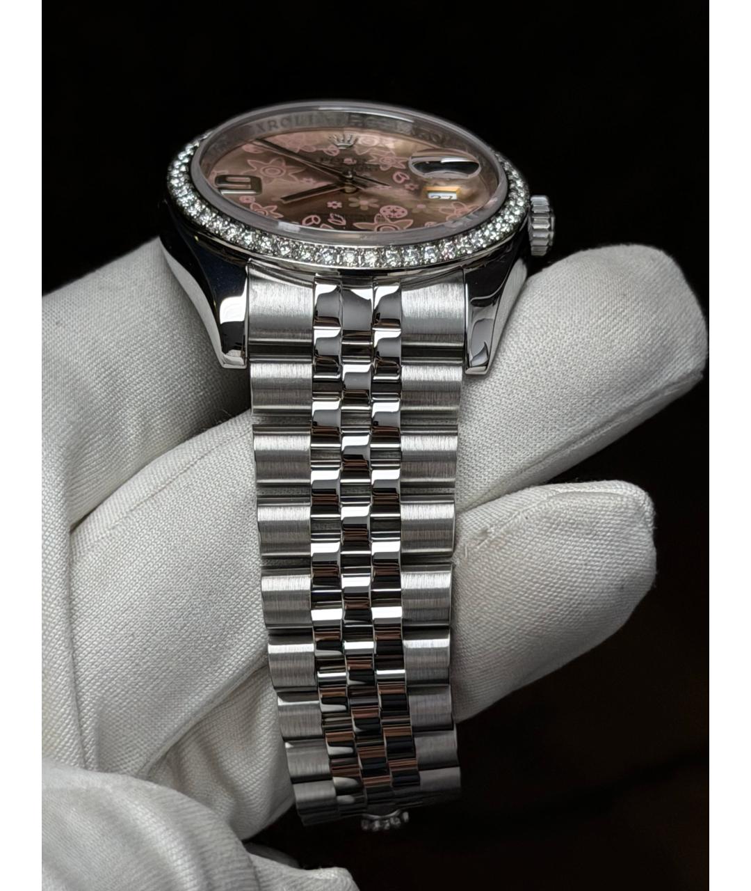 ROLEX Розовые часы, фото 6
