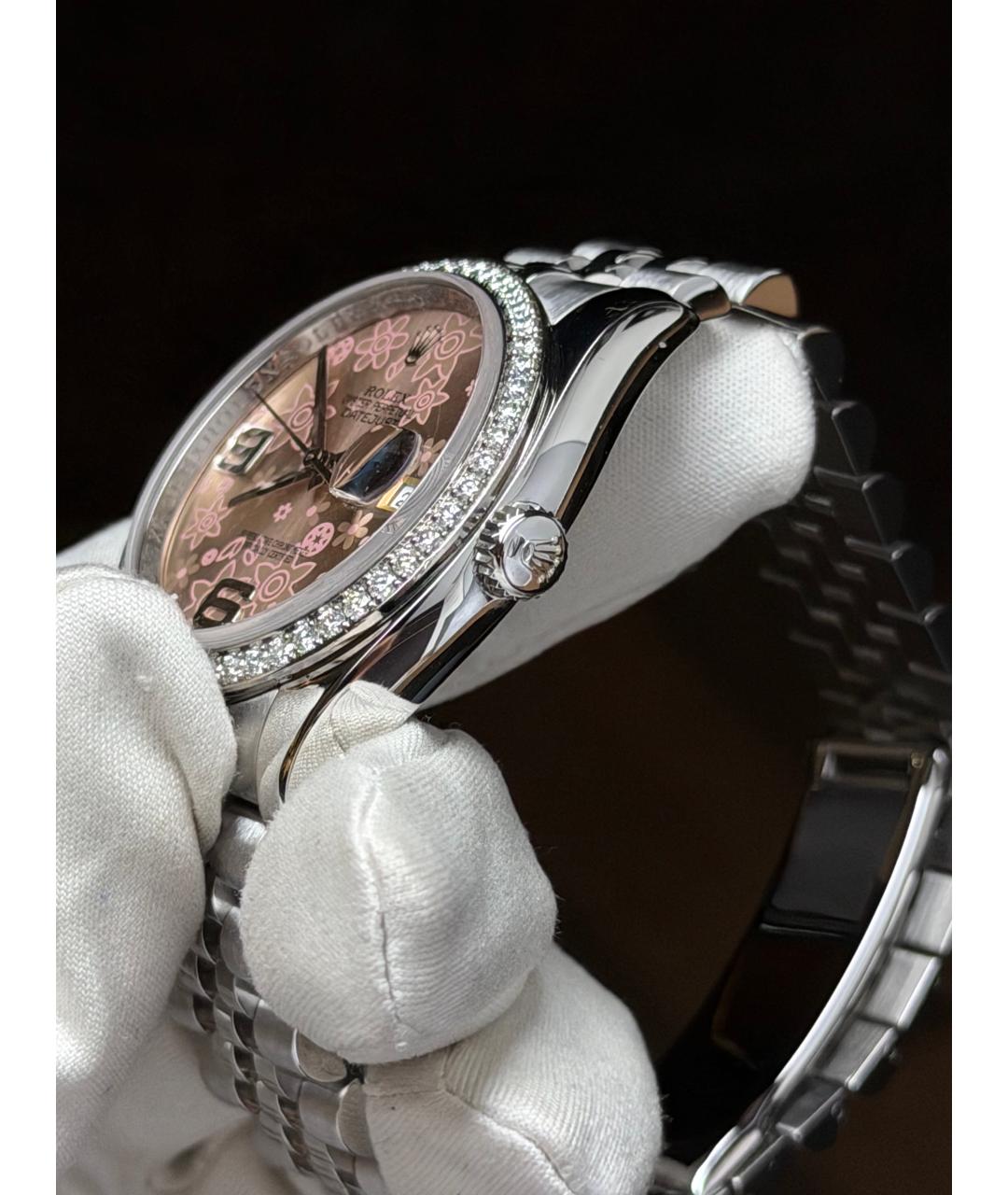 ROLEX Розовые часы, фото 4