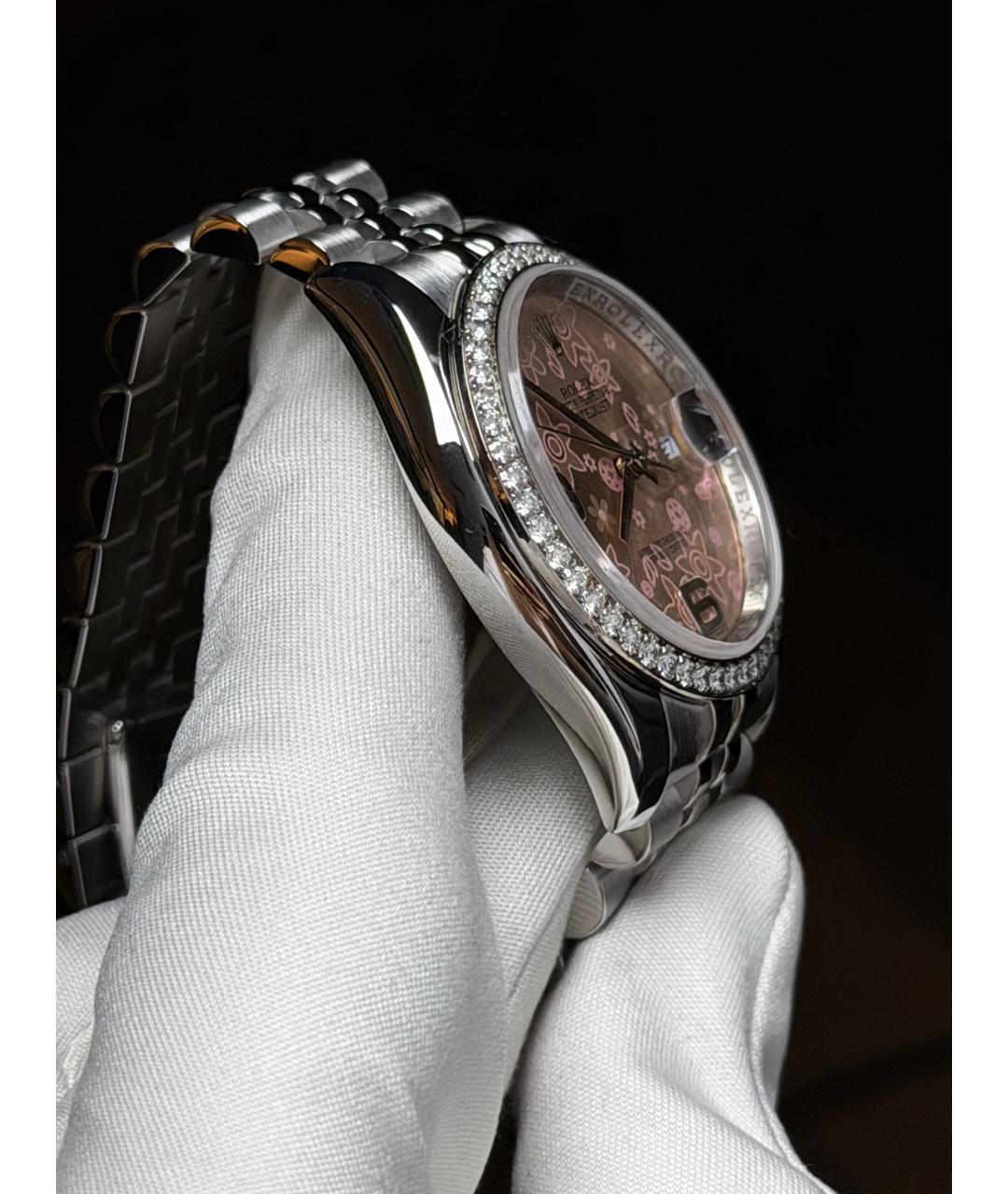 ROLEX Розовые часы, фото 5