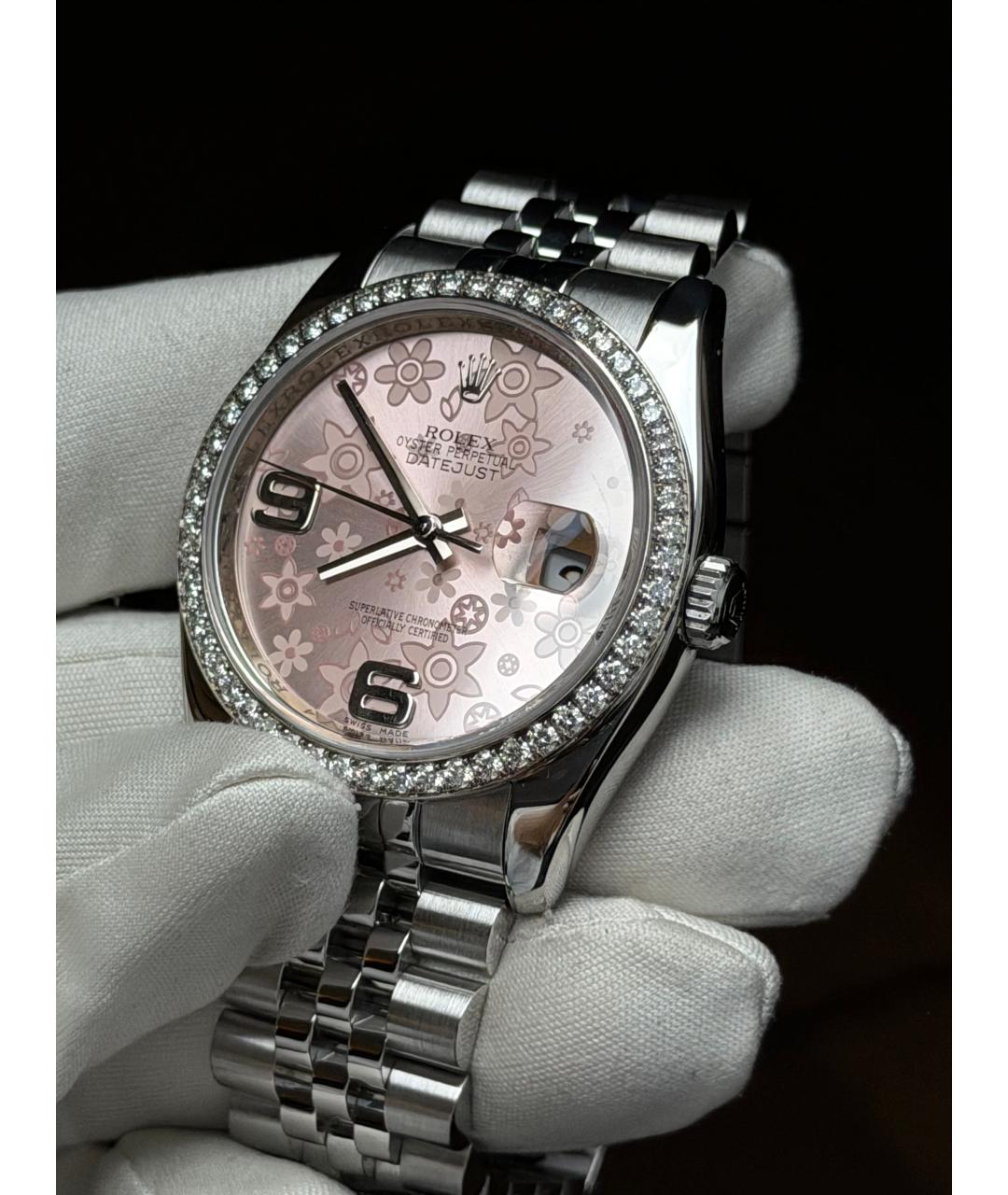 ROLEX Розовые часы, фото 3