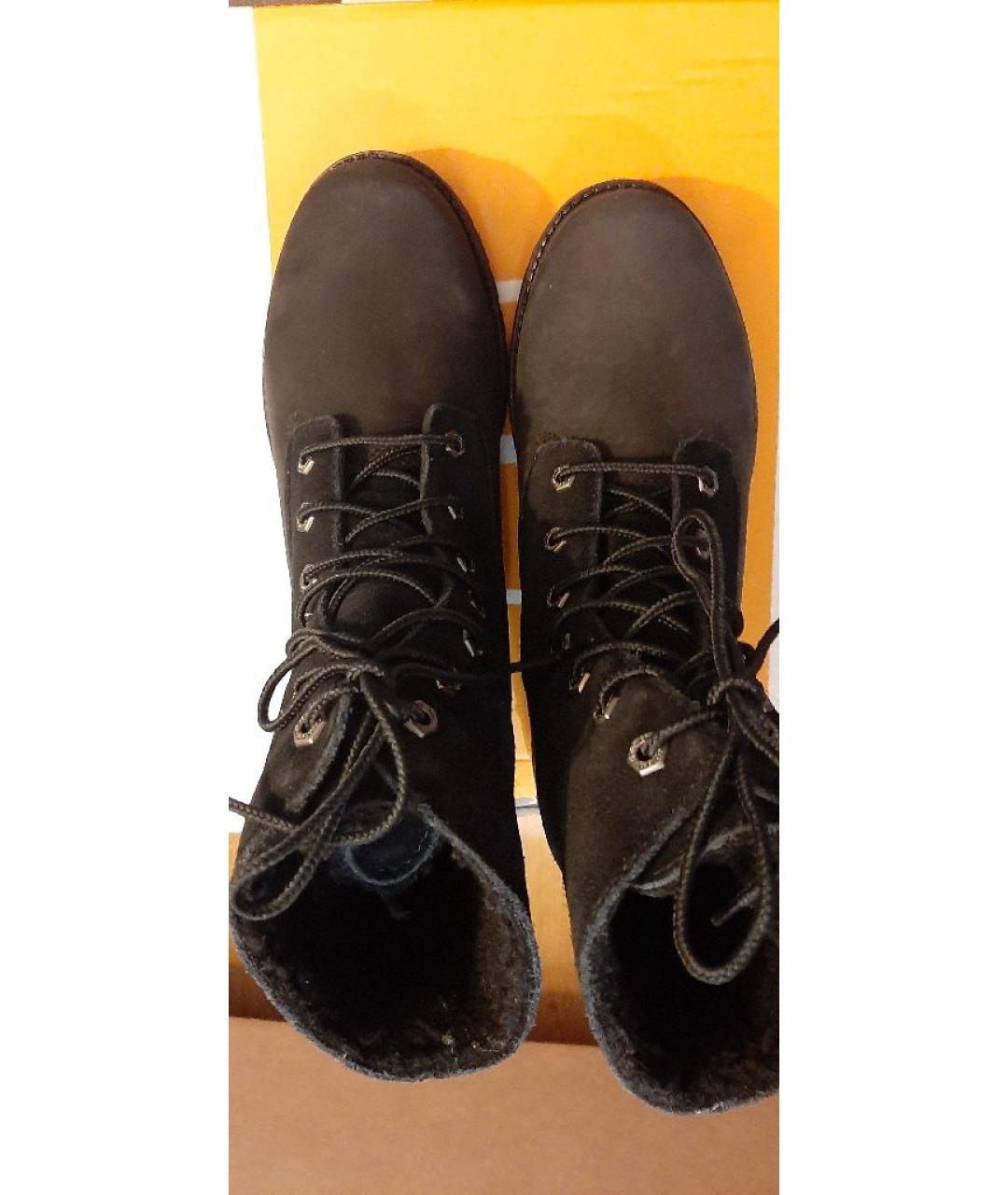 TIMBERLAND Черные нубуковые ботинки, фото 3