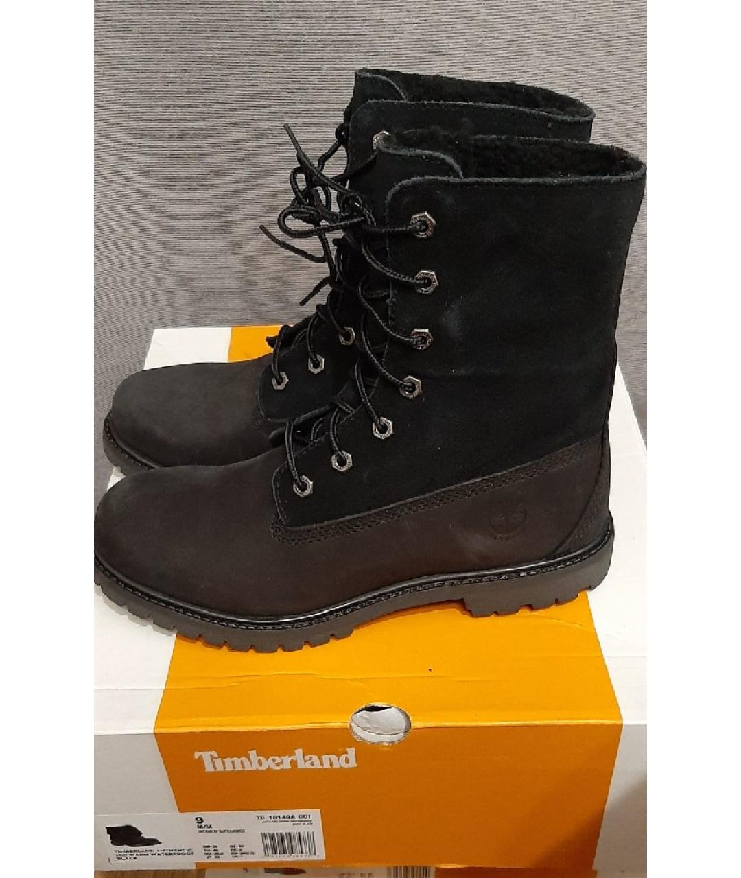 TIMBERLAND Черные нубуковые ботинки, фото 8