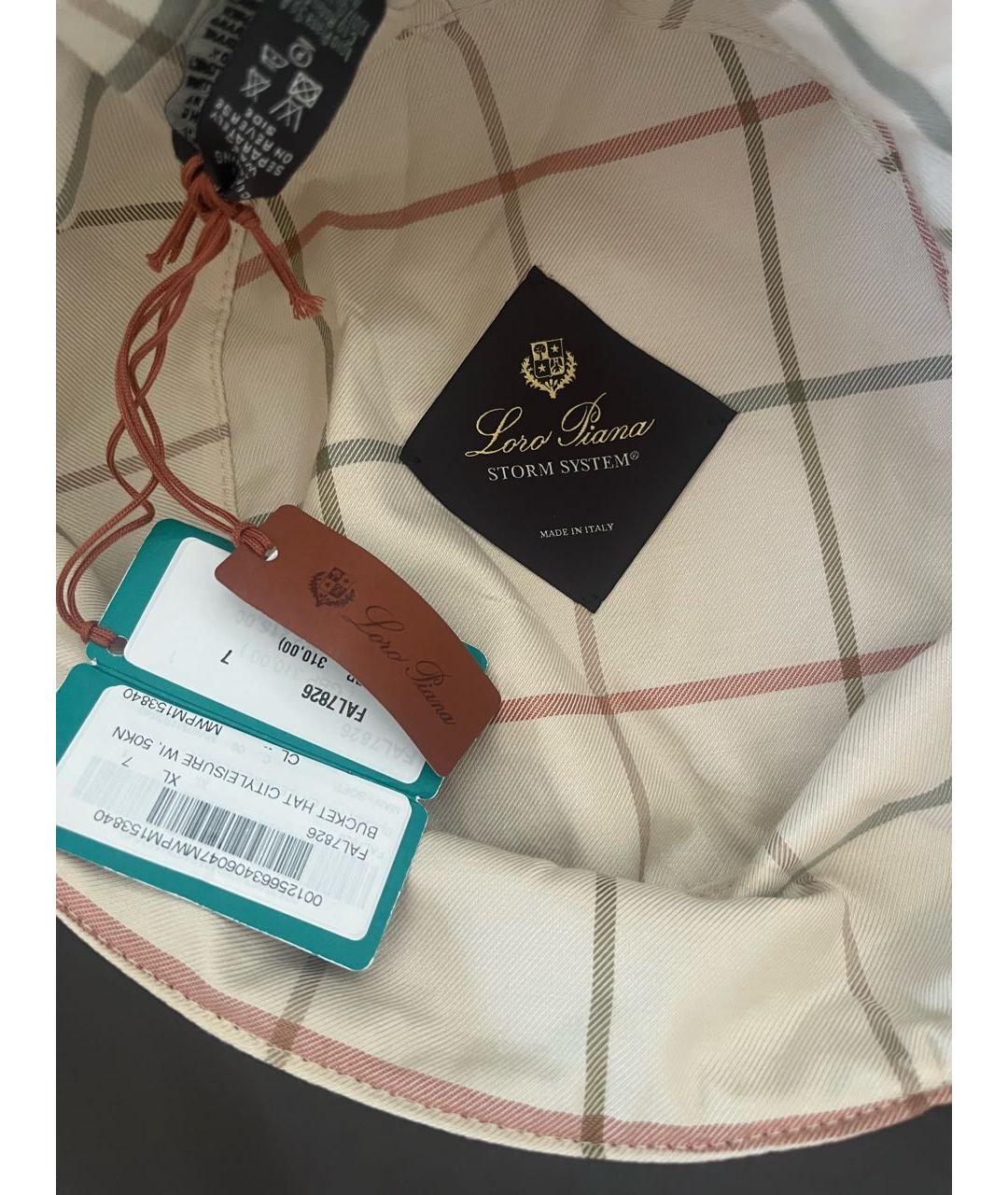 LORO PIANA Коричневая панама, фото 4