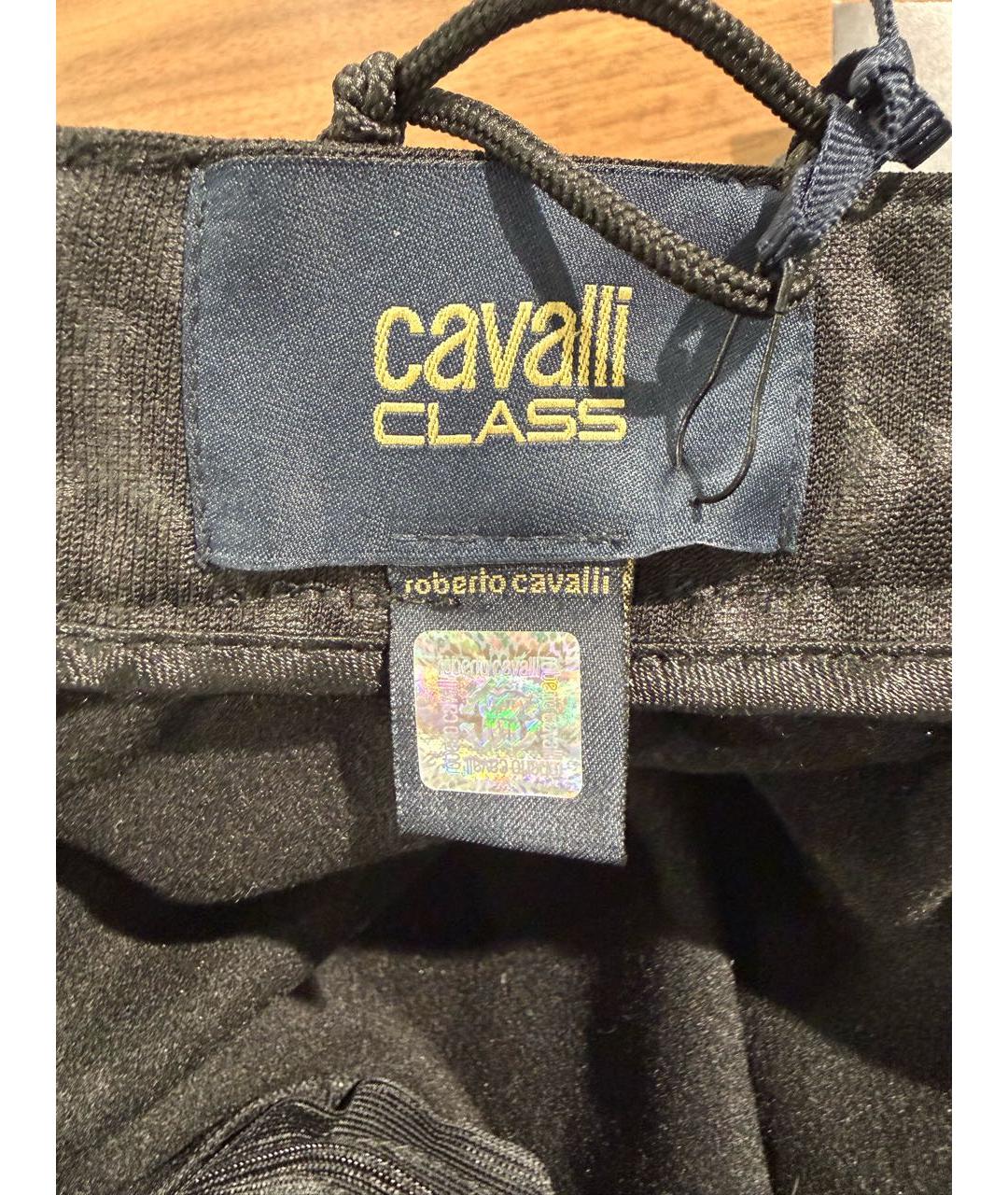 CAVALLI CLASS Черная полиэстеровая юбка миди, фото 6