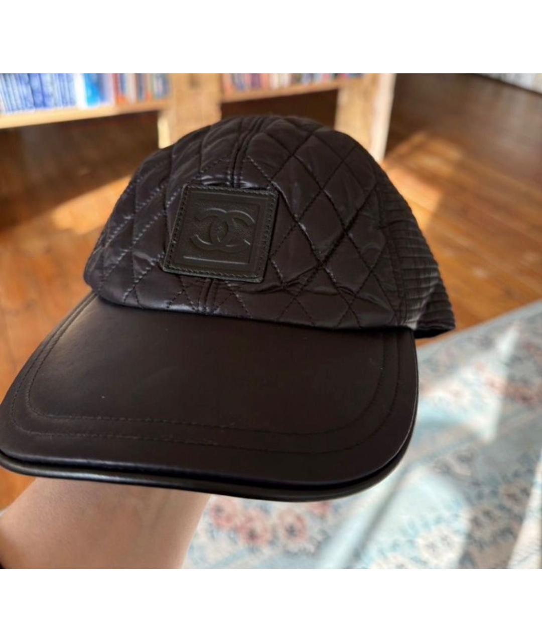 CHANEL Черная кепка, фото 4