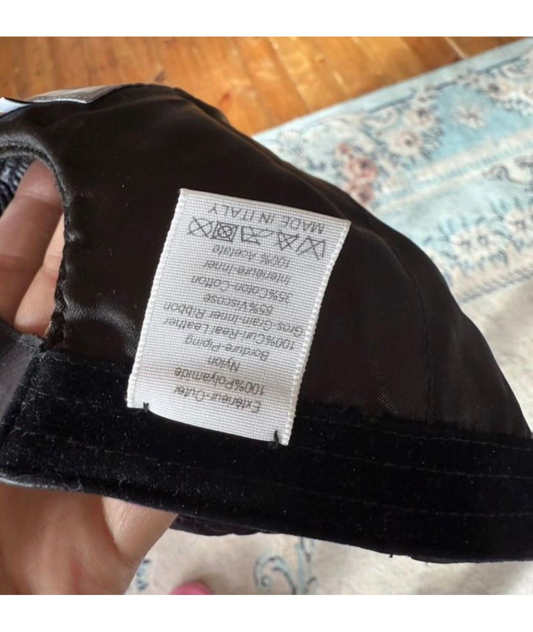 CHANEL Черная кепка, фото 3