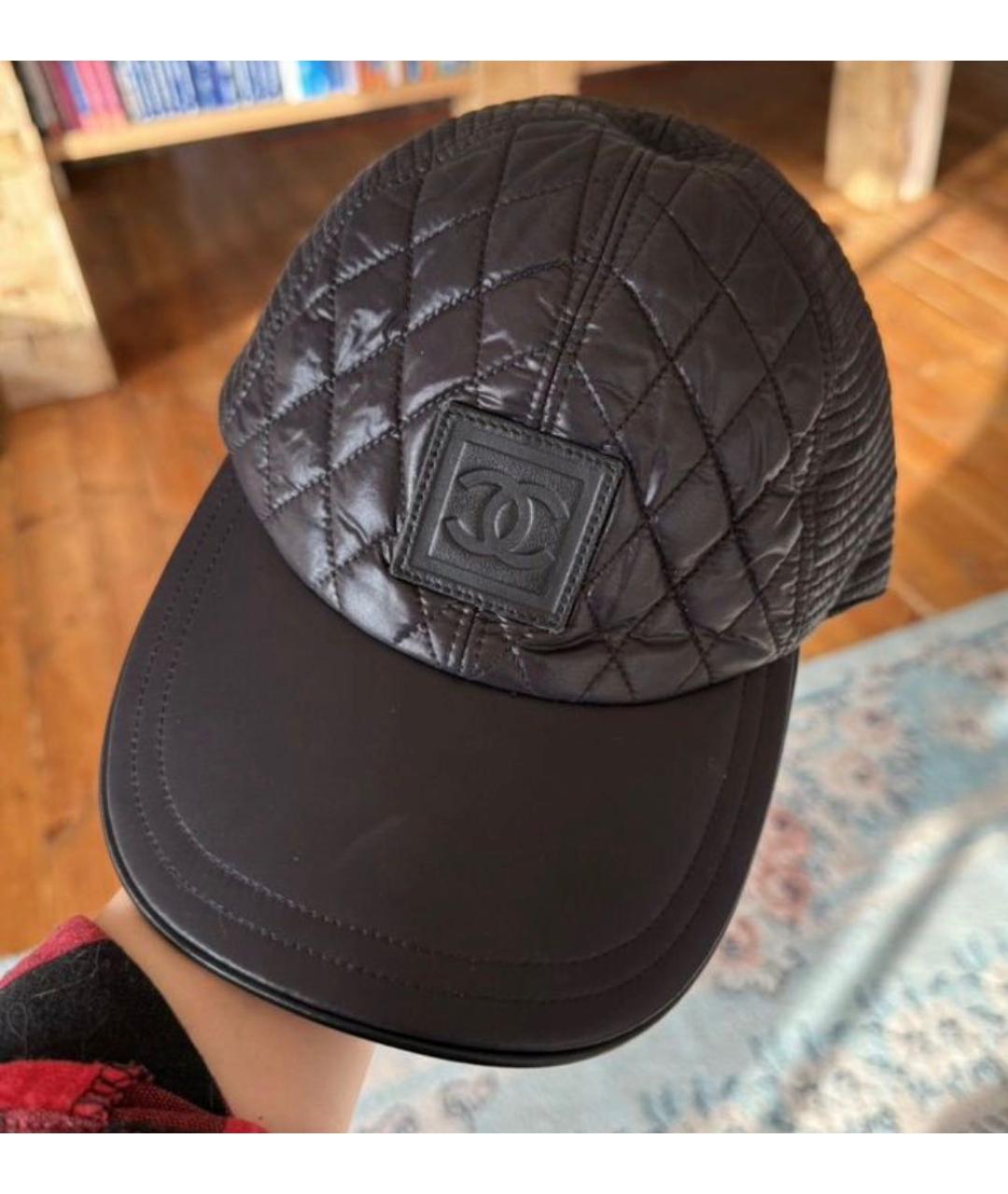 CHANEL Черная кепка, фото 6