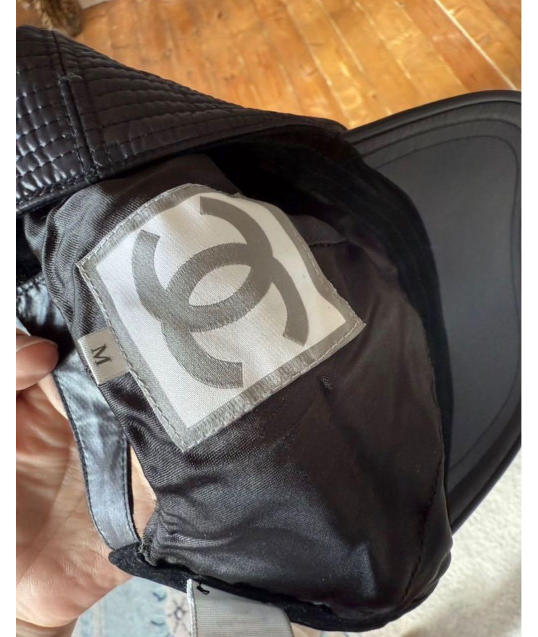 CHANEL Черная кепка, фото 2