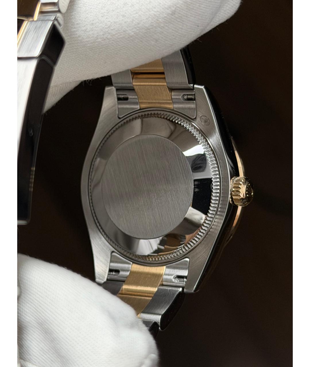 ROLEX Зеленые часы из желтого золота, фото 9