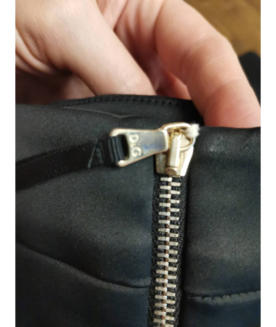 DOLCE&GABBANA Черная ацетатная юбка миди, фото 2