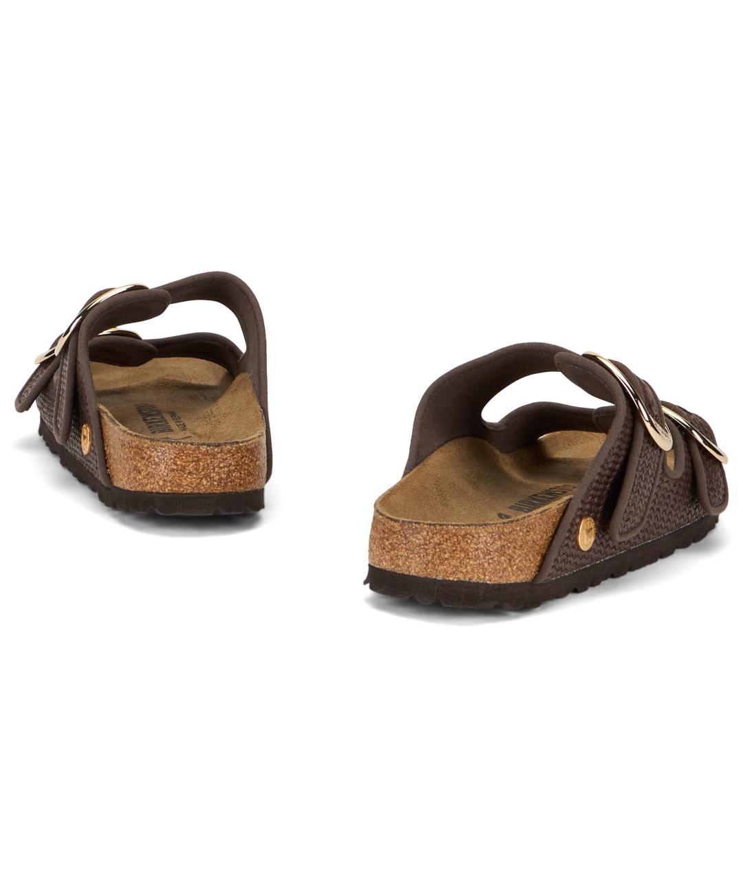 BIRKENSTOCK Коричневые текстильные сандалии, фото 3