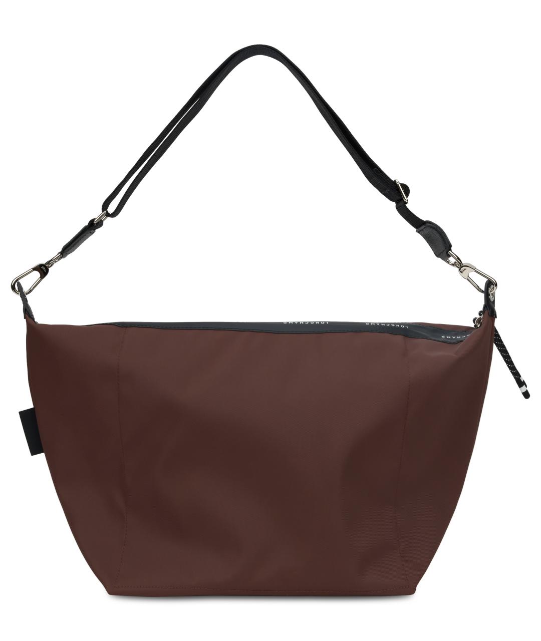 LONGCHAMP Коричневая нейлоновая сумка через плечо, фото 4