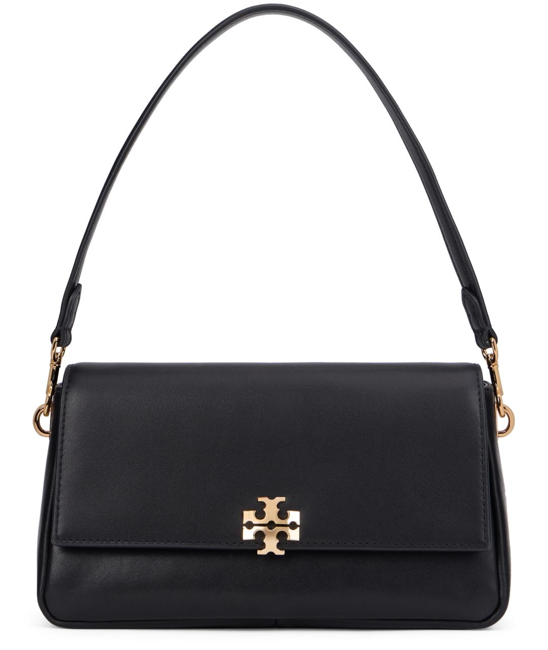 TORY BURCH Черная кожаная сумка через плечо, фото 1