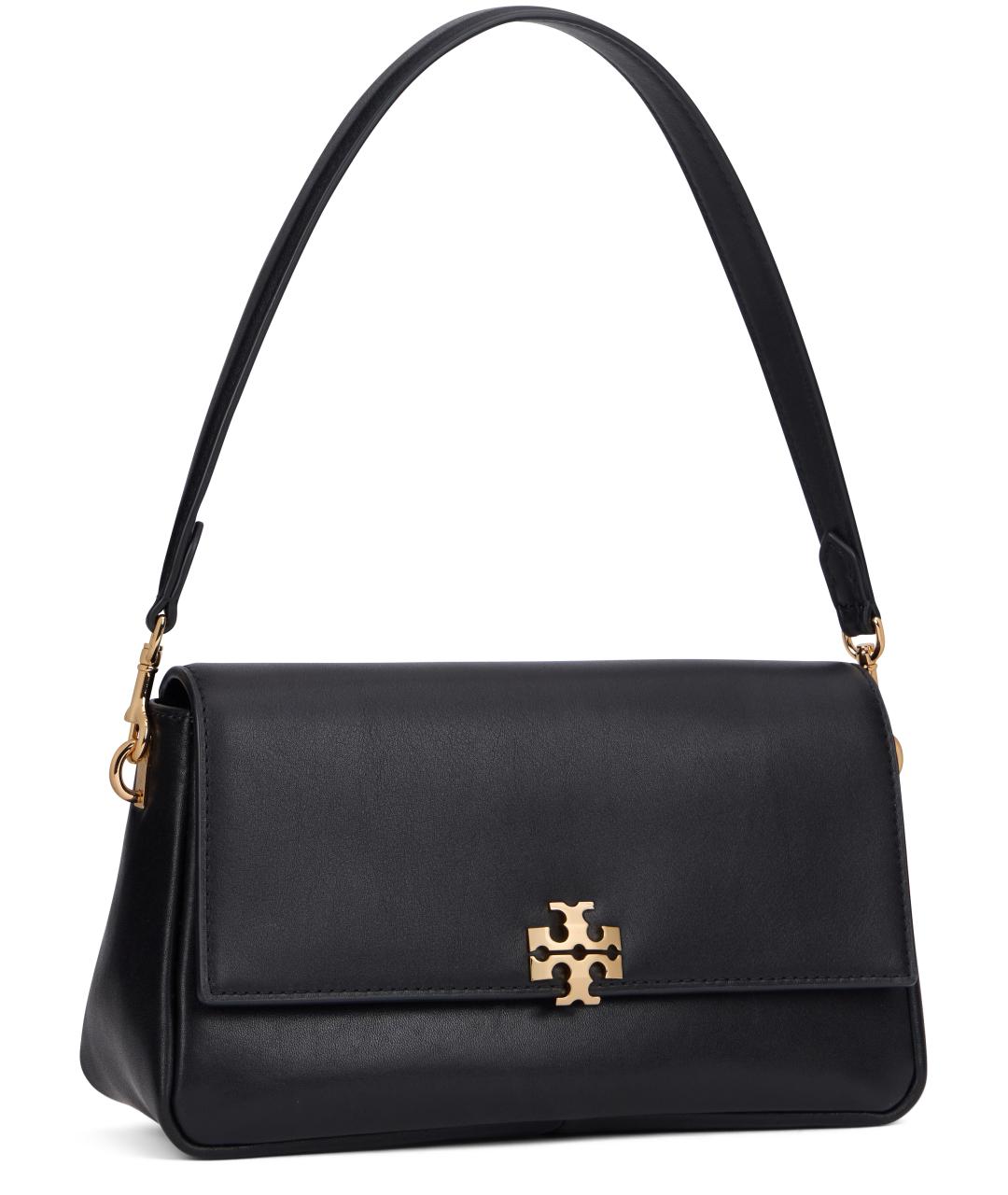 TORY BURCH Черная кожаная сумка через плечо, фото 2