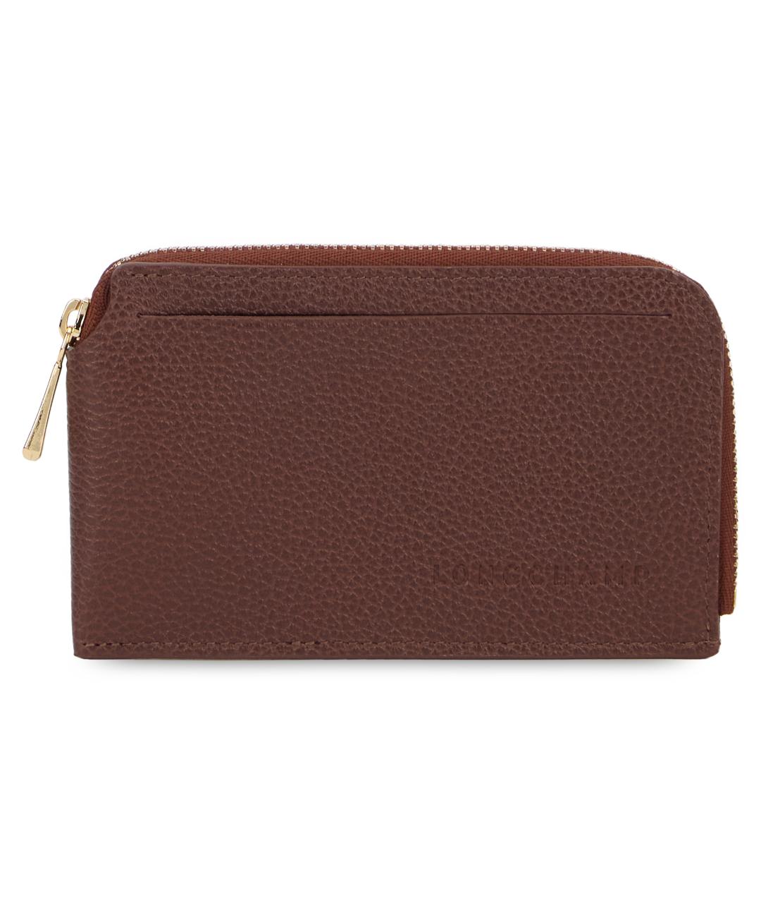 LONGCHAMP Коричневый кожаный кошелек, фото 2
