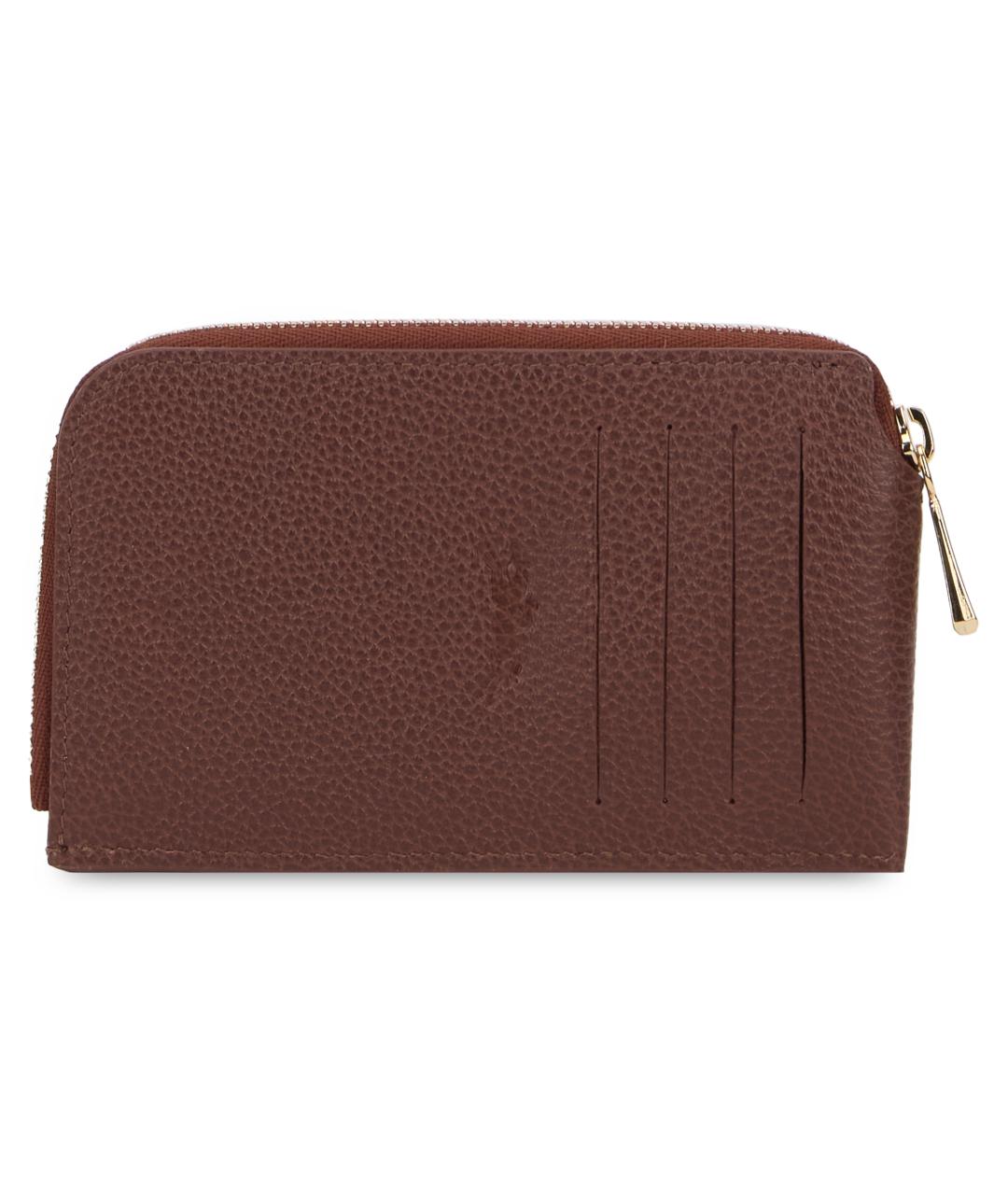 LONGCHAMP Коричневый кожаный кошелек, фото 3