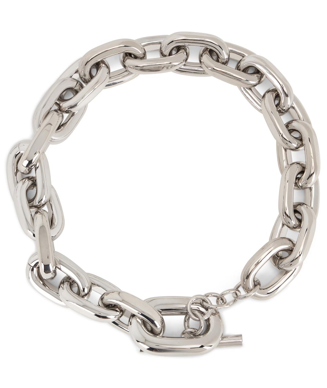 PACO RABANNE Серебряное металлическое колье, фото 3