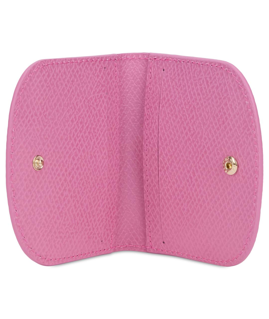 LONGCHAMP Розовый кожаный кардхолдер, фото 4