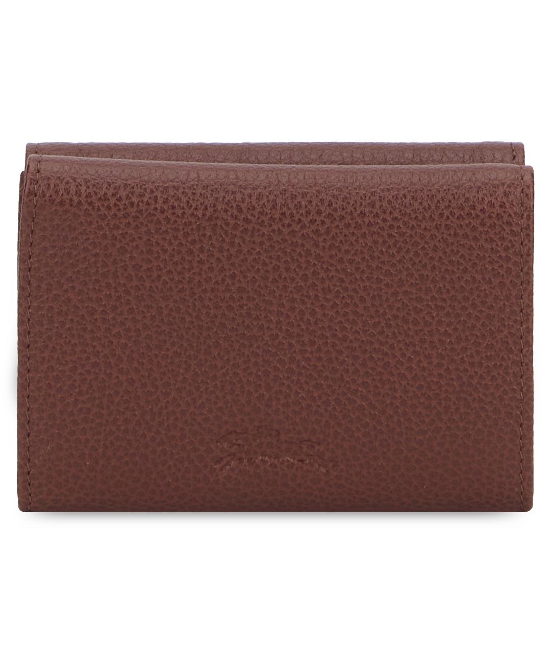 LONGCHAMP Коричневый кожаный кошелек, фото 3