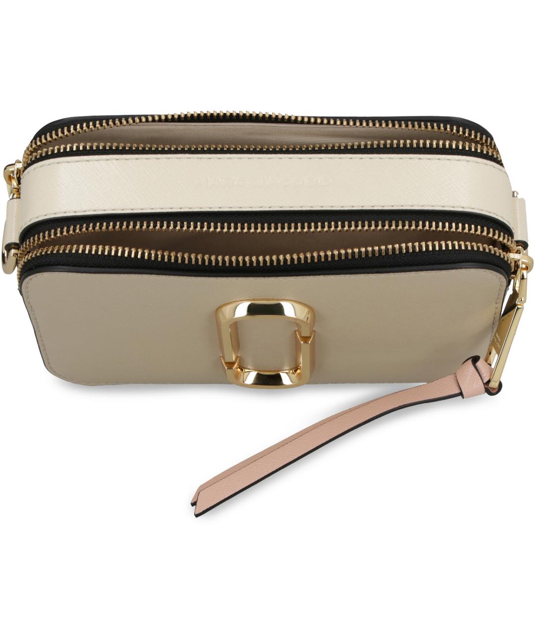 MARC JACOBS Бежевая кожаная сумка через плечо, фото 5