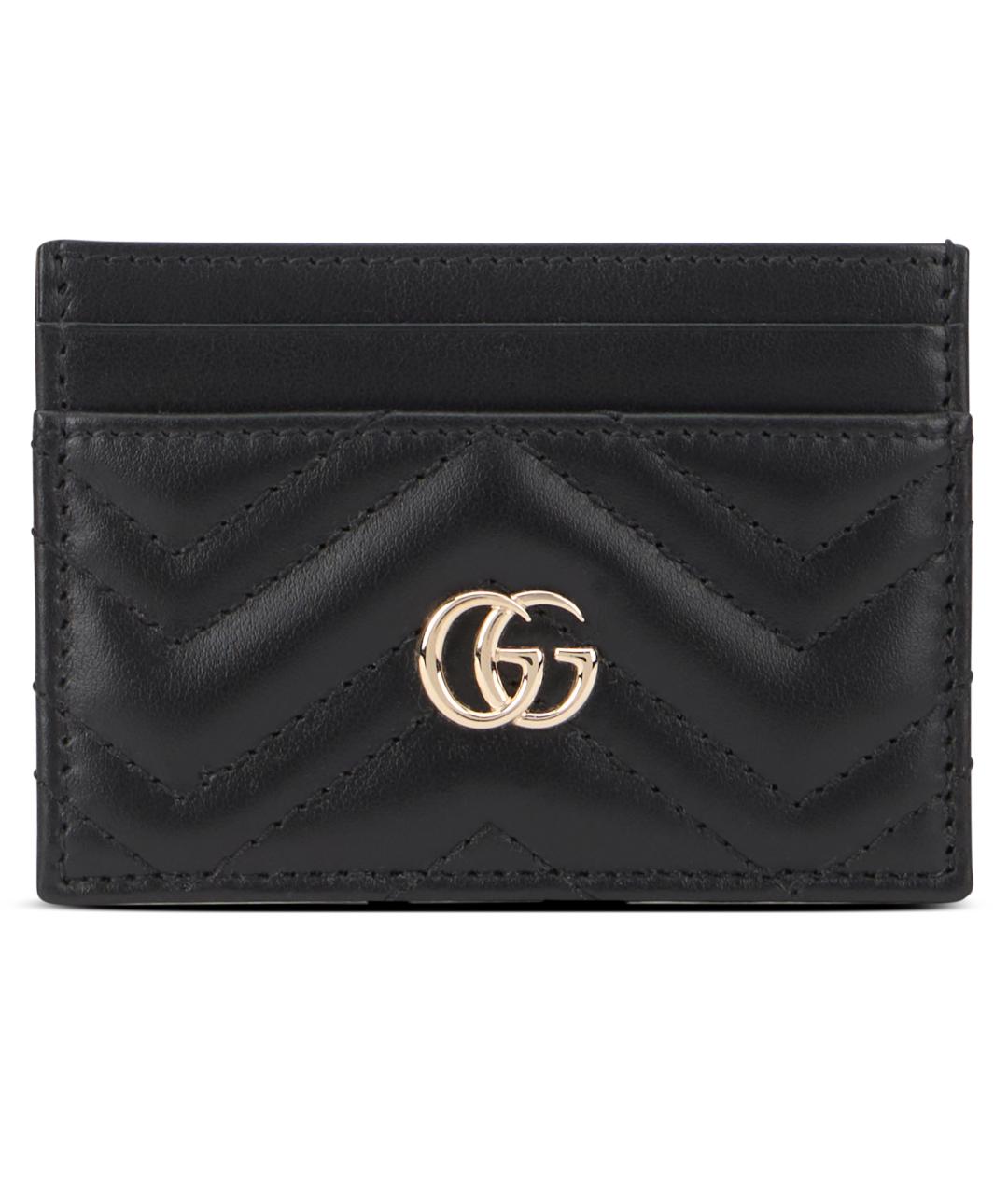 GUCCI Черный кожаный кардхолдер, фото 2