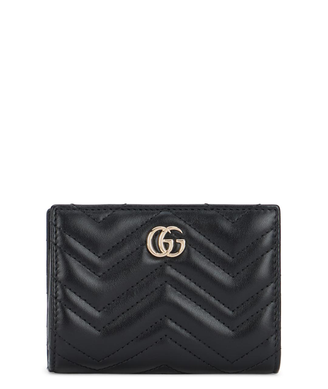 GUCCI Черный кожаный кошелек, фото 1
