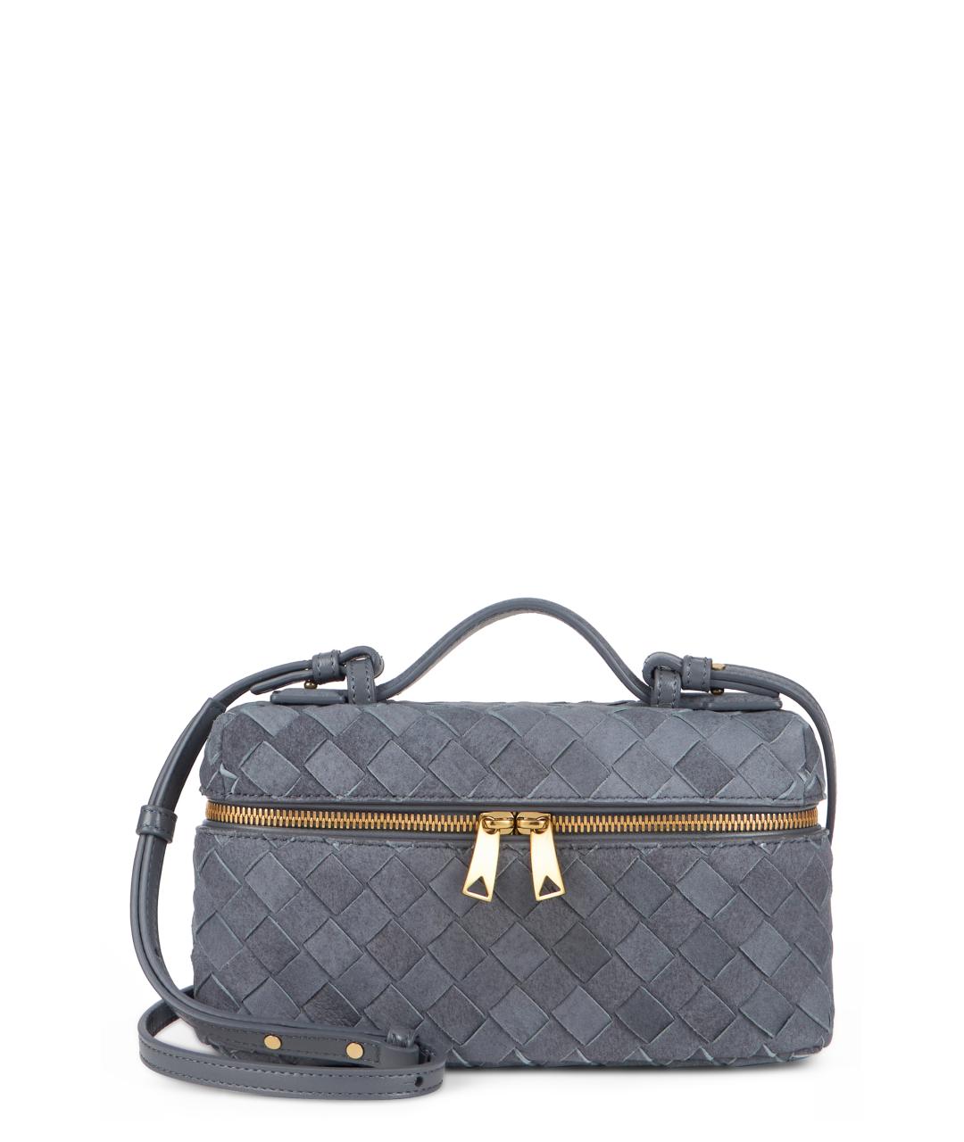 BOTTEGA VENETA Голубая кожаная сумка через плечо, фото 1