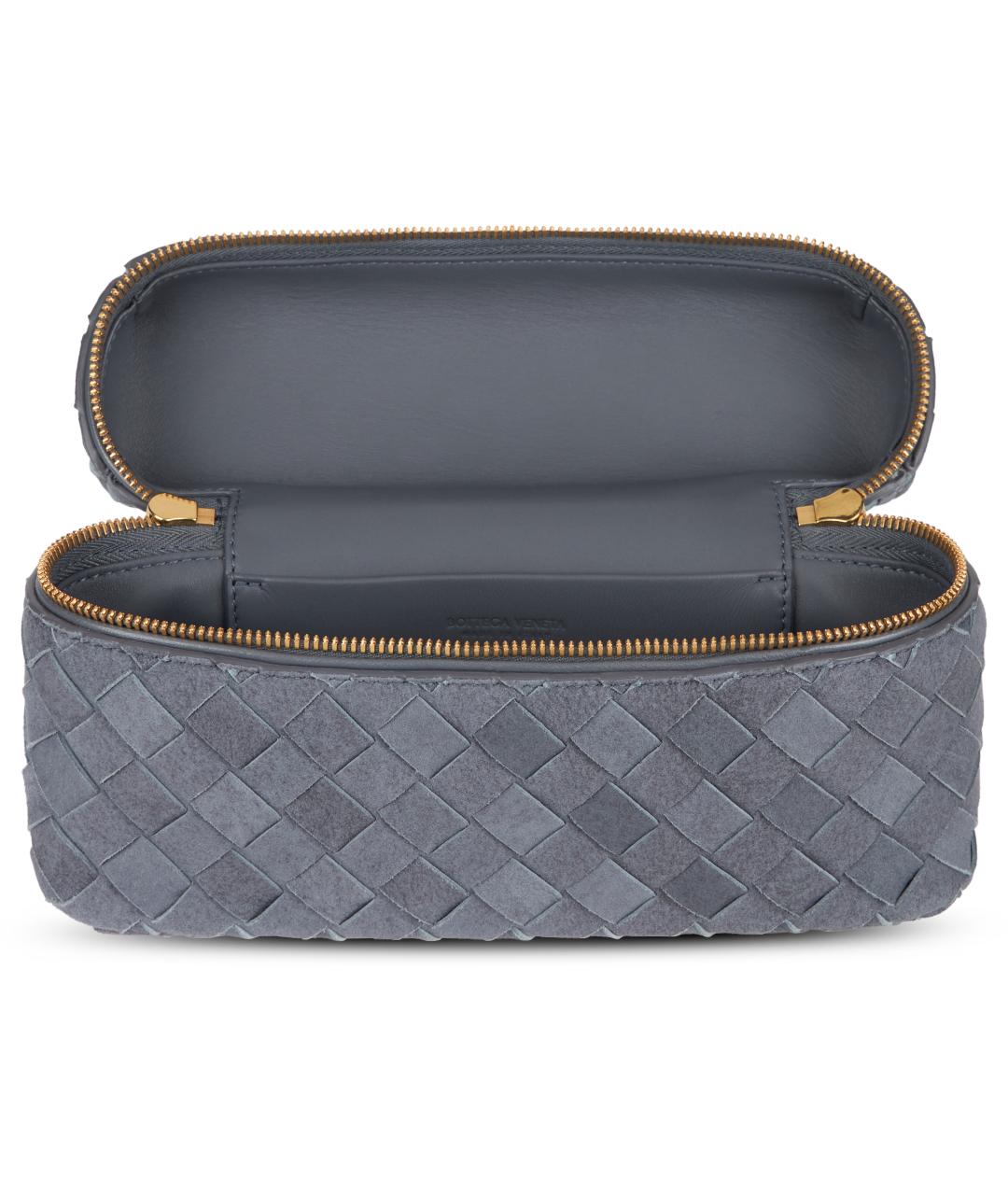BOTTEGA VENETA Голубая кожаная сумка через плечо, фото 5