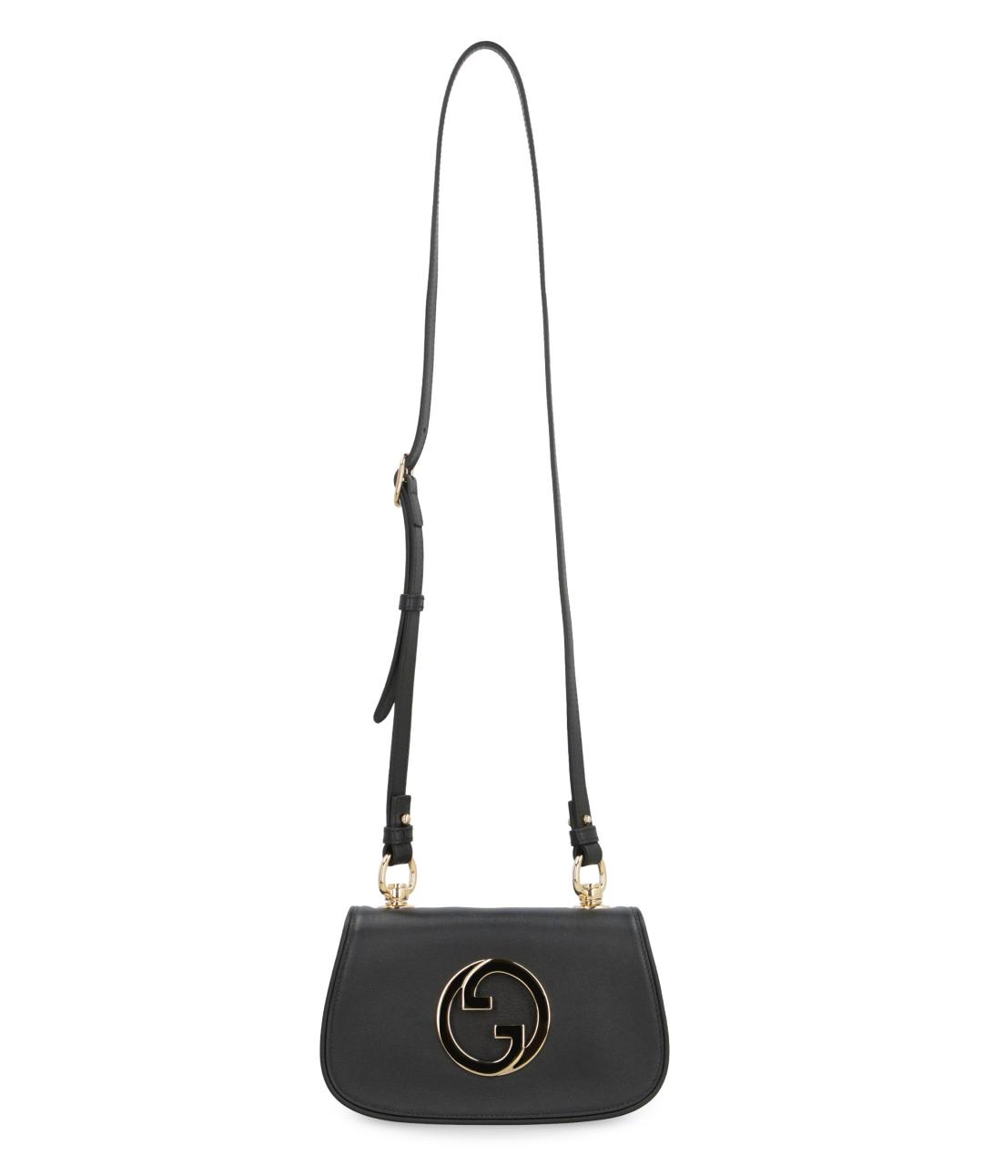 GUCCI Черная кожаная сумка через плечо, фото 4